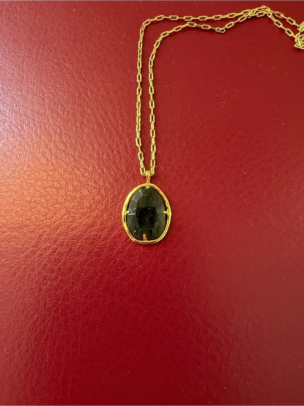 Gorjana Power Gem Aura Pendant Necklace, Labradorite, 18k Gold